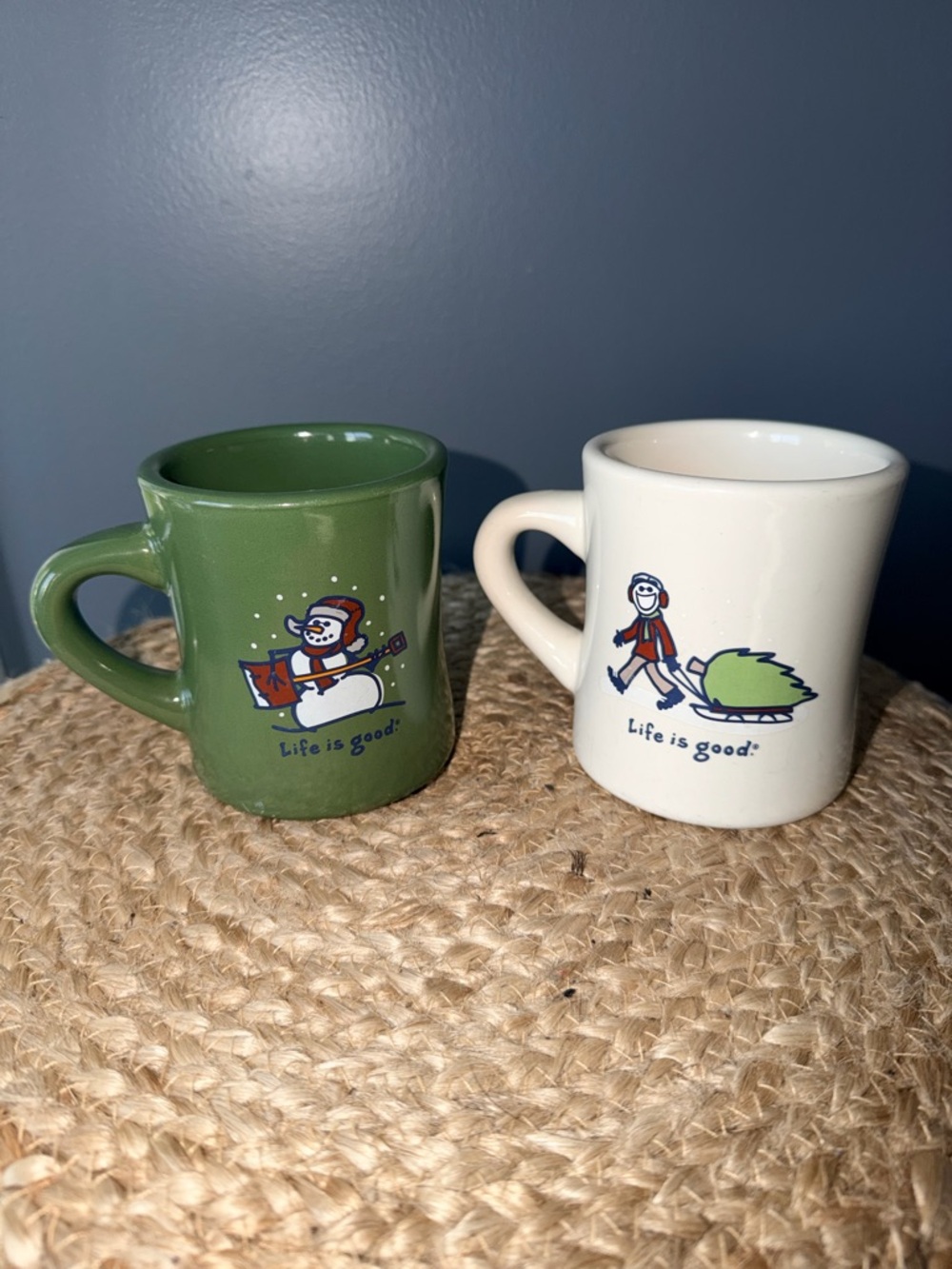 Life is Good Coffee Mugs Winter Theme